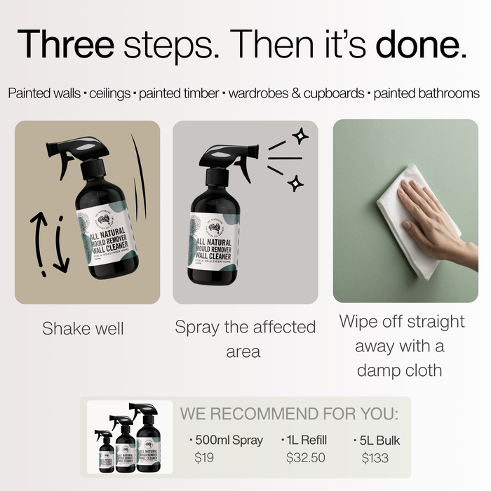 All Natural Mould Remover Wall Cleaner