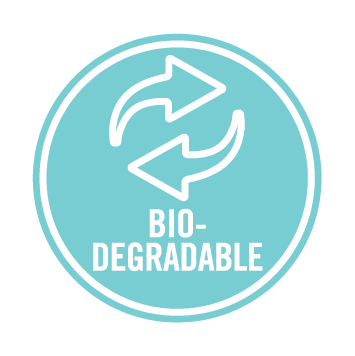 Biodegradable icon — All Natural Stainless Steel Cleaner breaks down naturally