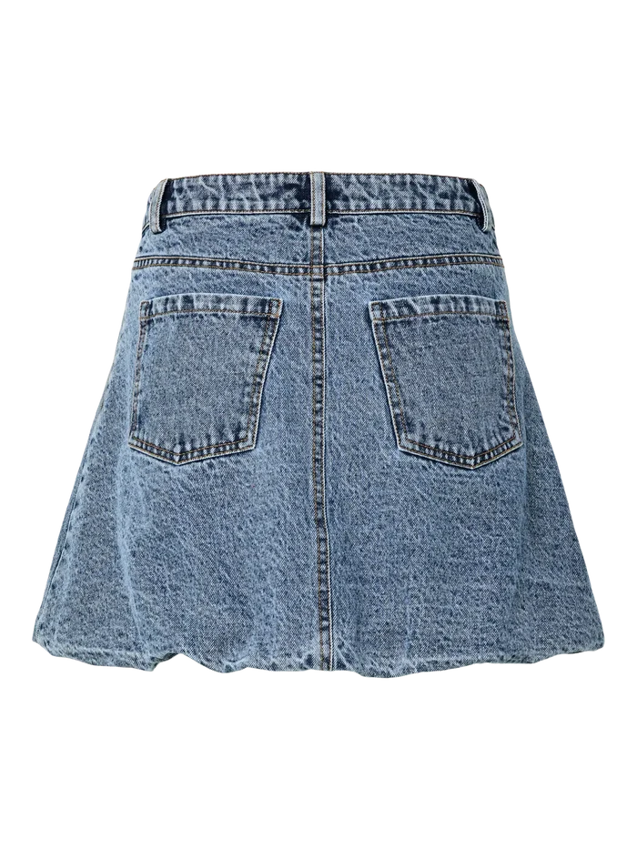 Ally balloon skirt light blue