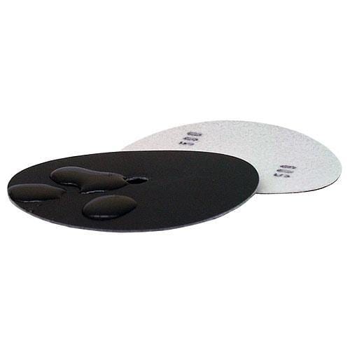 Wet/dry sanding discs set, overlapping round abrasive pads with mounting holes