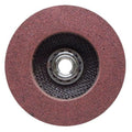 Fine finish VP Style disc with hub, maroon abrasive wheel