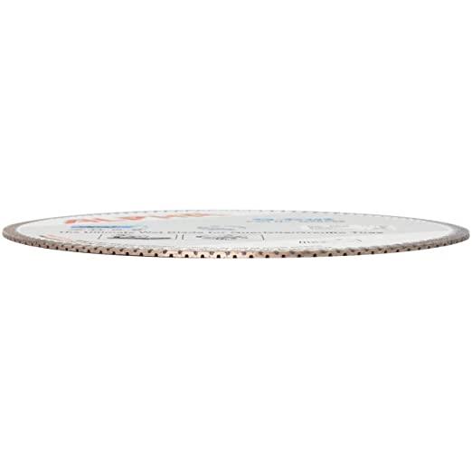 Side profile of Q-CUT Turbo diamond wet cutting blade disc with segmented rim
