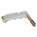 Thin Panel Tile Cutter: clear handle, brass connector, metal blade
