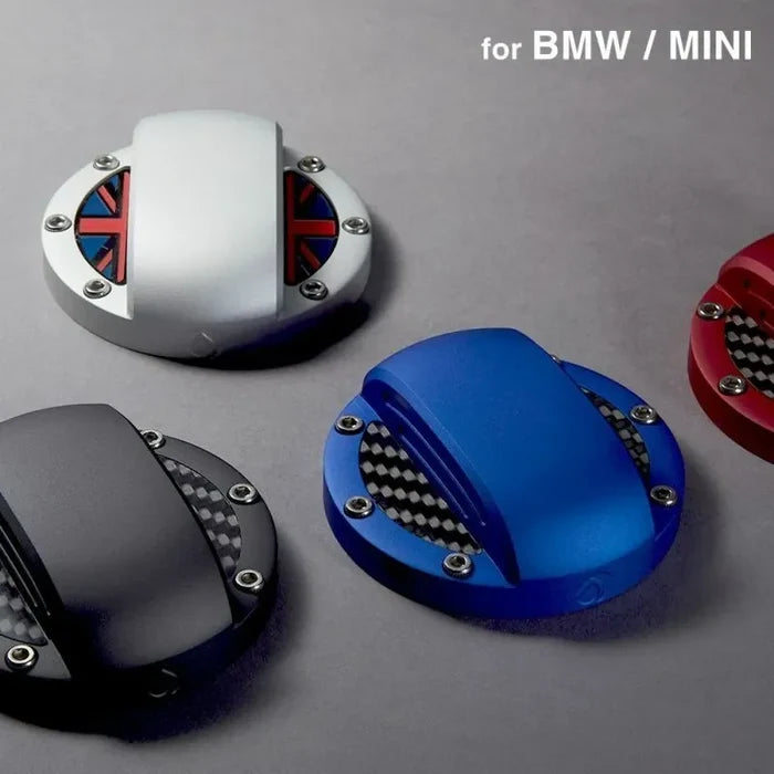 Aluminum fuel cap cover for BMW & MINI — DEFF