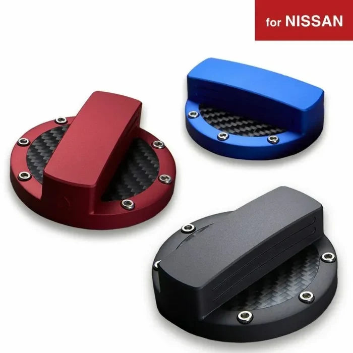 Aluminum fuel cap cover for Nissan (Type 1) — DEFF
