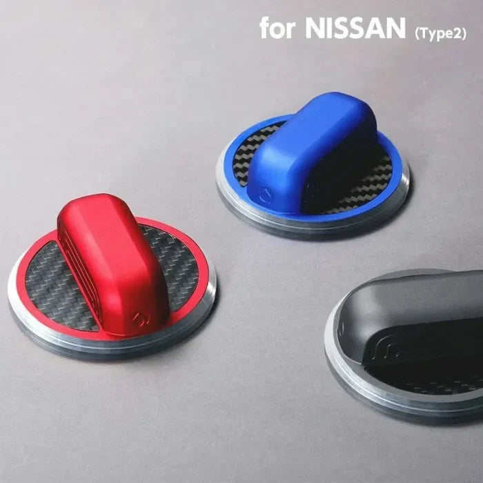 Aluminum fuel cap cover for Nissan (Type 2) — DEFF