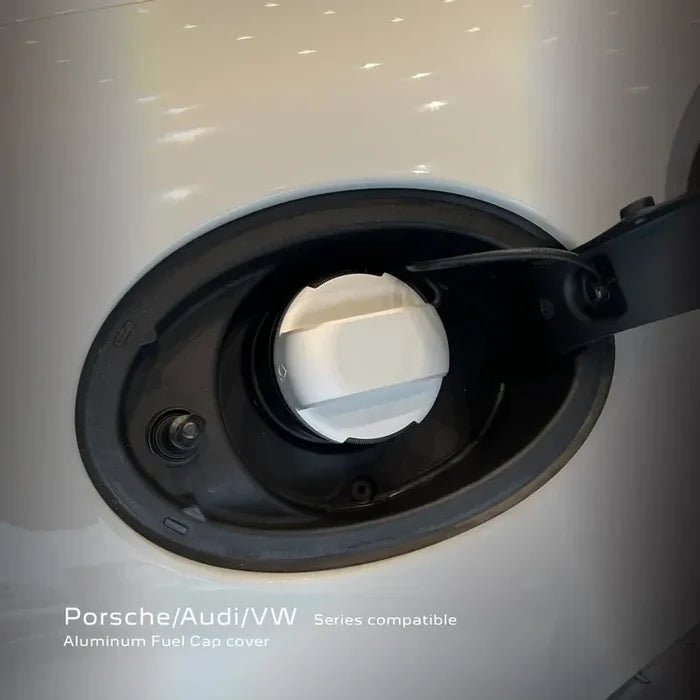 Aluminum fuel cap cover for Volkswagen, Audi & Porsche — DEFF