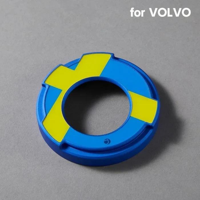 Aluminum fuel cap cover for Volvo — DEFF