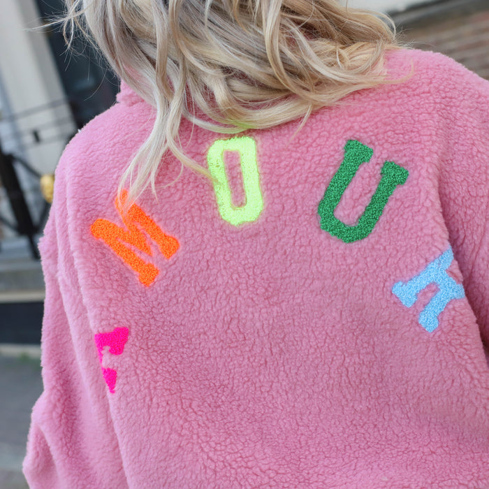 Amour jack gekleurde letters oud roze