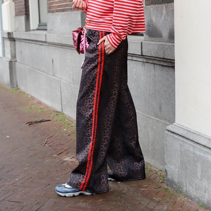 Amour top roze rood streep