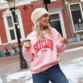 Apres ski club sweater lichtroze coral bright