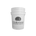Ardex 6 Gallon bucket, white plastic with tile & stone installation label