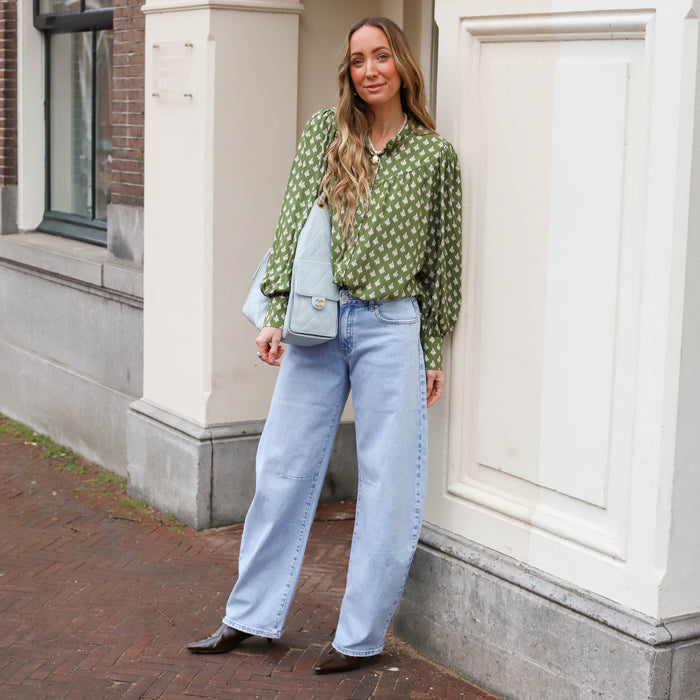 Ashley blouse spaghumflower