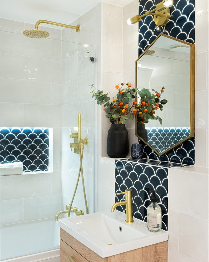 Atlantis Porcelain Mosaic Navy