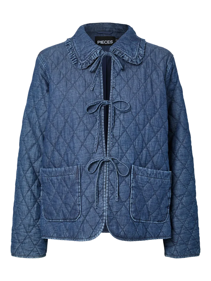 Aura quilt jacket medium blue
