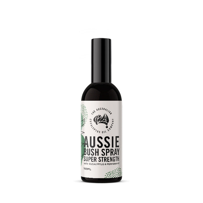 Aussie Bush Spray 100ml super strength, with eucalyptus and peppermint oils
