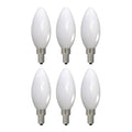 B11 4.5W Dimmable Milky Filament LED Light Bulb with E12 Base, 3000K, 400 Lumens, 4-Pack