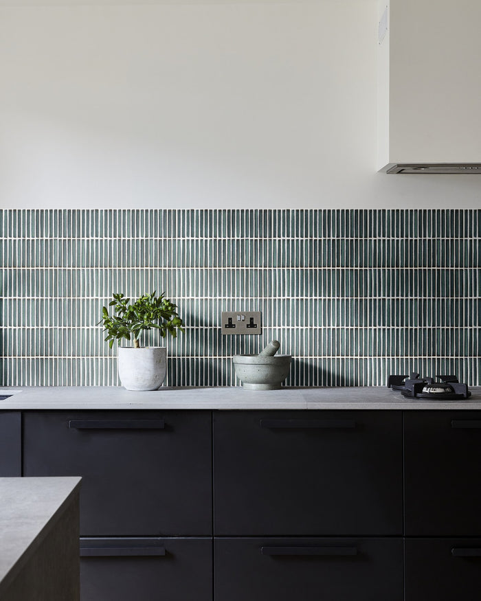 Bamboo Porcelain Mosaic Verdigris