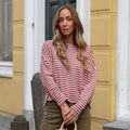 Billy streep trui roze taupe