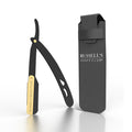 black and gold cut throat razor