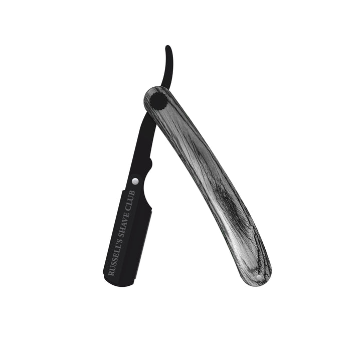 Black Wooden Cut-Throat Razor