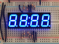 Blue 7-segment clock display - 0.56" digit height by The Pi Hut - The Pi Hut