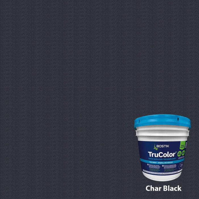 TruColor RapidCure pre-mixed grout bucket, Char Black color