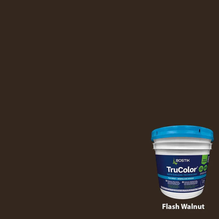TruColor RapidCure pre-mixed grout bucket, Flash Walnut color