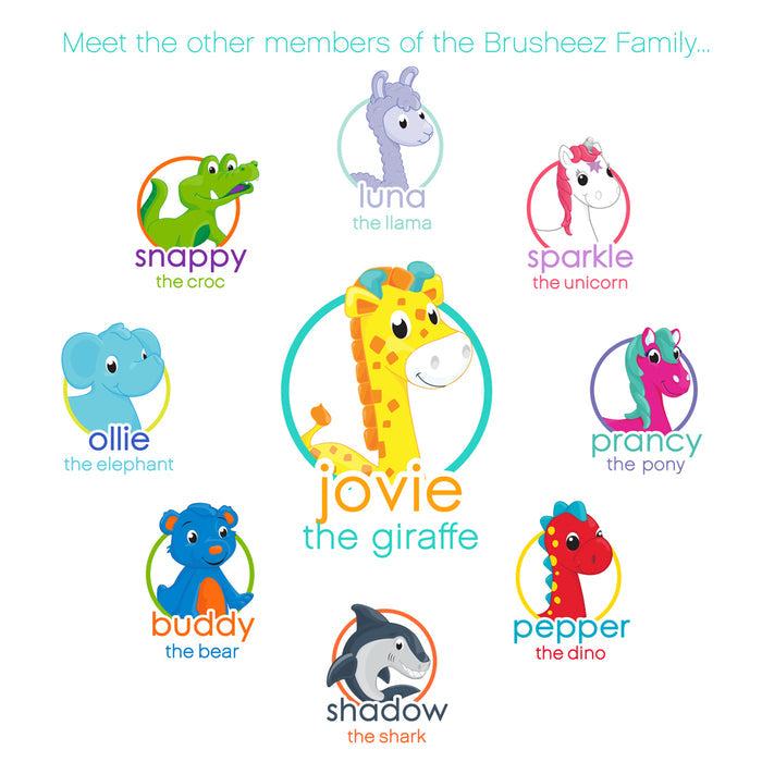 Brusheez Replacement Brush Heads 2 Pack - Jovie the Giraffe