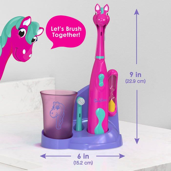 Brusheez® Kids’ Electric Toothbrush Set - Prancy the Pony