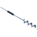 Bucket mortar mixer paddle with helical auger and shaft