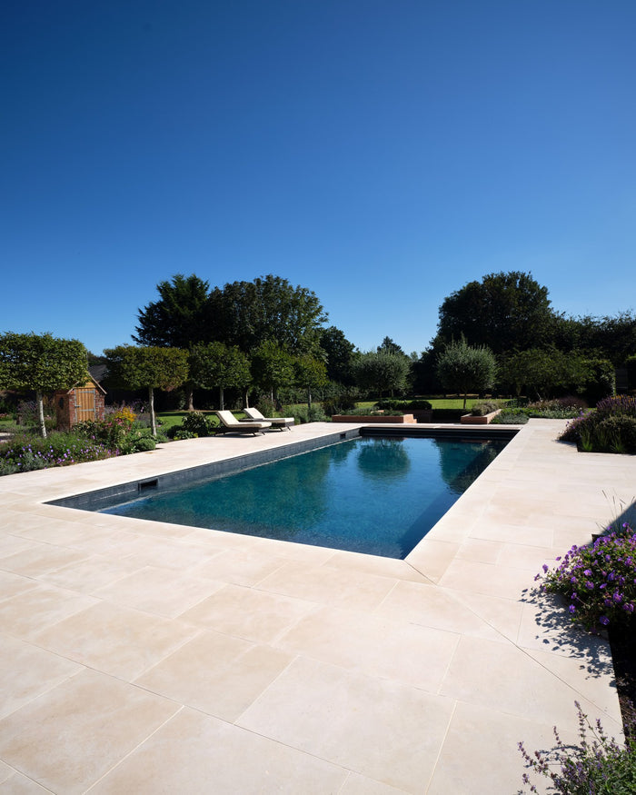 Buscot Limestone Etched Paving
