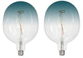 C53 4.5W Dimmable Blue Filament LED Light Bulb with E26 Base, 3000K, 200 Lumens, 2-Pack