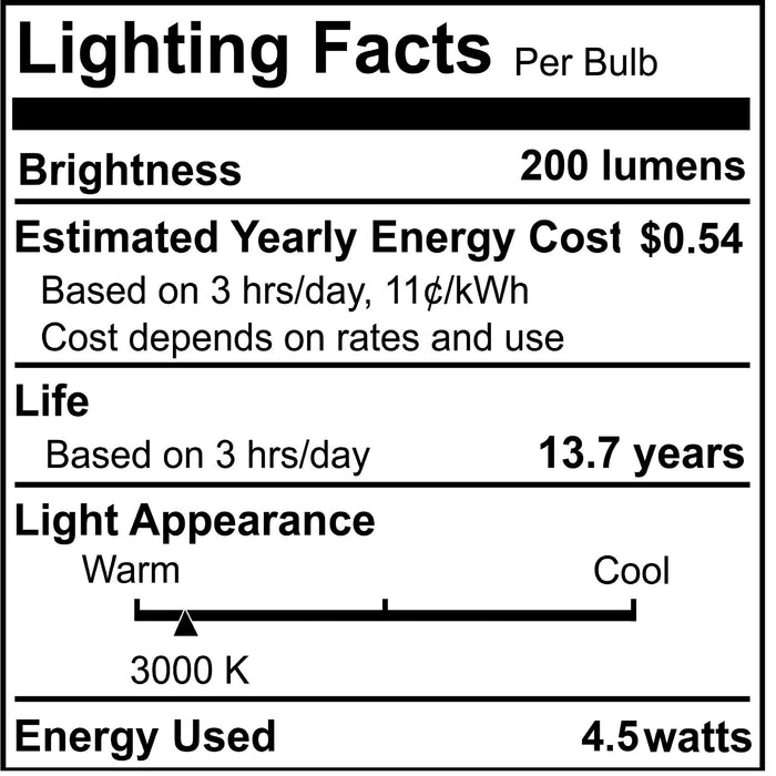 C53 4.5W Dimmable Blue Filament LED Light Bulb with E26 Base, 3000K, 200 Lumens, 2-Pack
