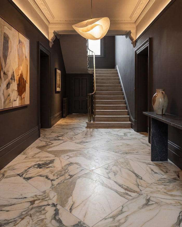 Calacatta Oceana Oro Leathered & Aged 61 x 61 x 2.0cm