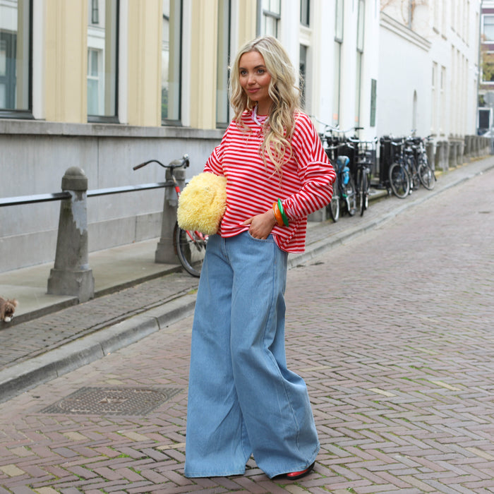 California sweater roze rood