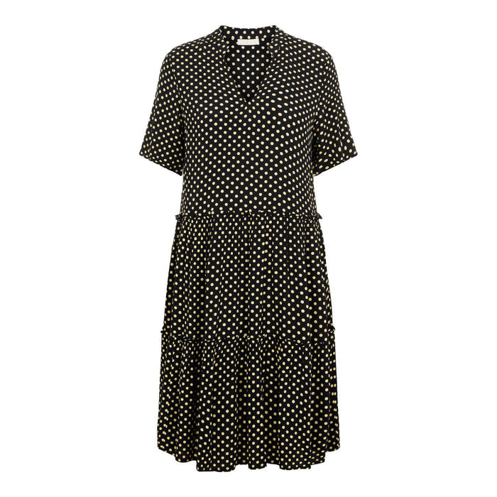 Casta polkadot jurk zwart