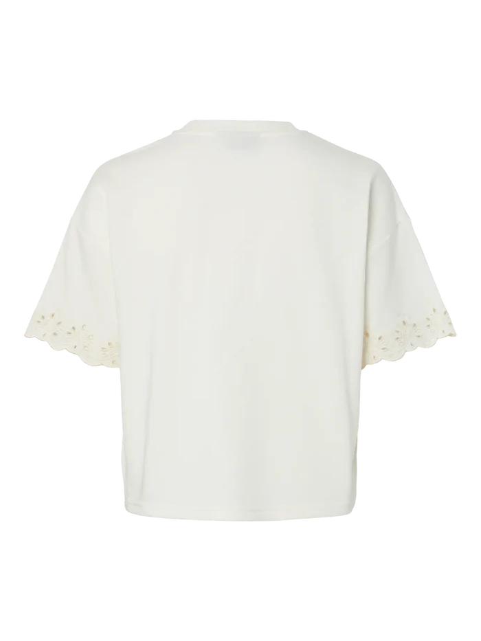 Chilli summer broderie tee cloud