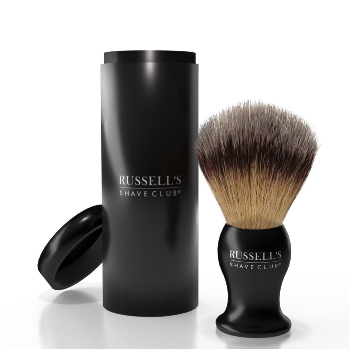 Chrome Butterfly Safety Razor With Synthetic Shave Brush - Includes 10 Feather Blades