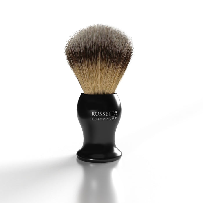 Chrome Butterfly Safety Razor With Synthetic Shave Brush - Includes 10 Feather Blades