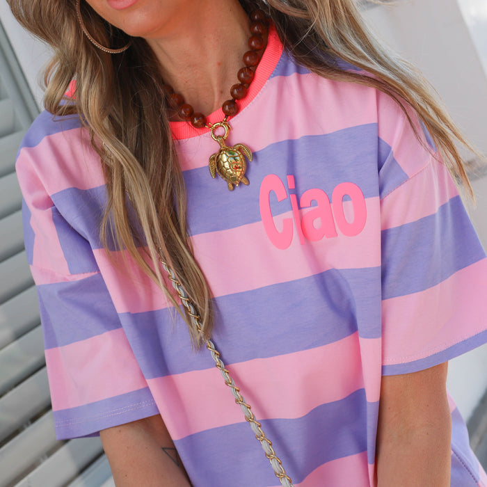 Ciao shirt roze lila horizontaal