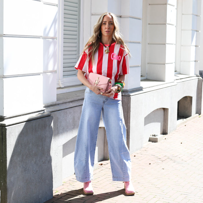 Ciao shirt roze rood verticaal