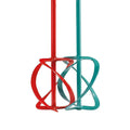 Dual mixing paddles, small-batch set with red and teal/green blades