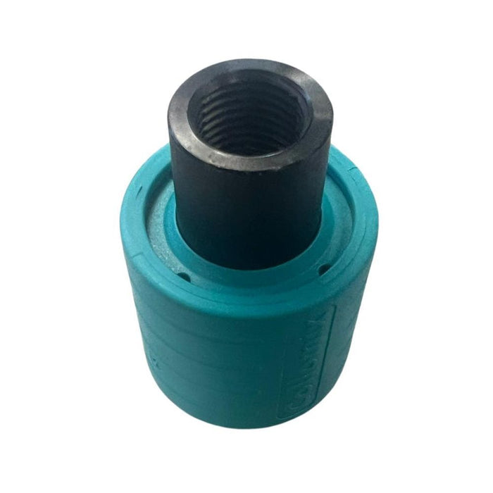 HexaFix Quick-Coupling Adapter with external thread, turquoise handle