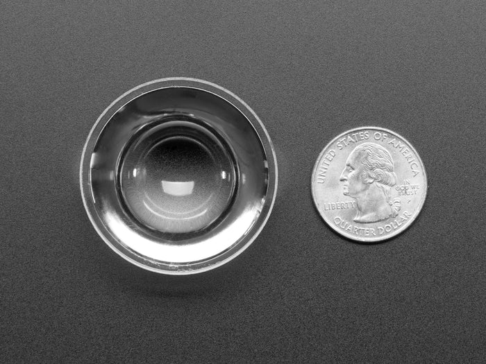 Convex Glass Lens with Edge - 40mm Diameter by The Pi Hut - The Pi Hut