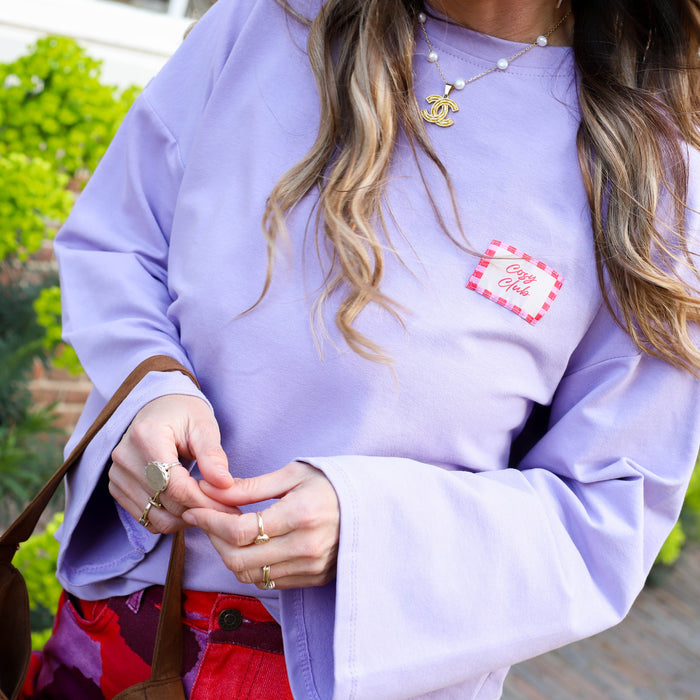 Cosy Club sweater lila