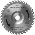 Crain #821 carbide-tipped undercut saw blade, circular with center hole