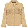 Dames jas beige zwart blauw onesize