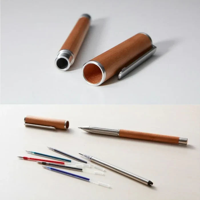 DeFF 2nd Gen Refill Pen Jacket, Natural Wood Design — DEFF