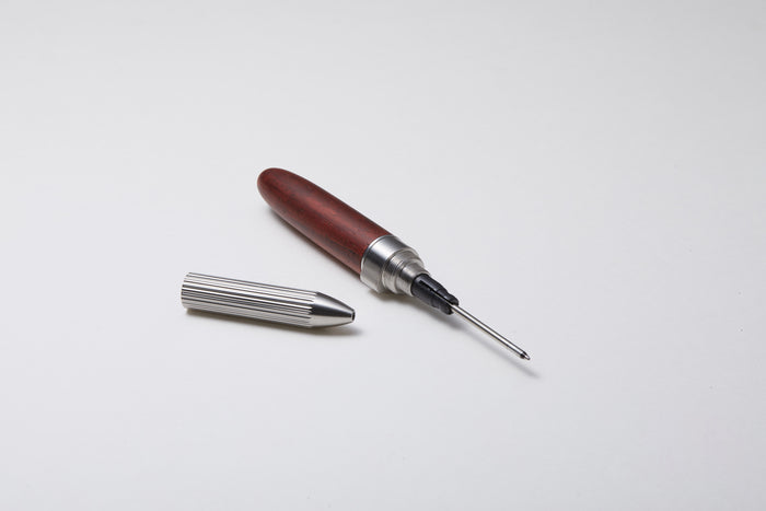 DeFF 5th Gen Refill Pen Jacket, Natural Wood & Carbon Fiber — DEFF